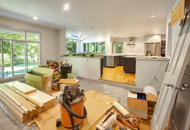 Professional Kitchen Flooring technician working in Deer Park, WA